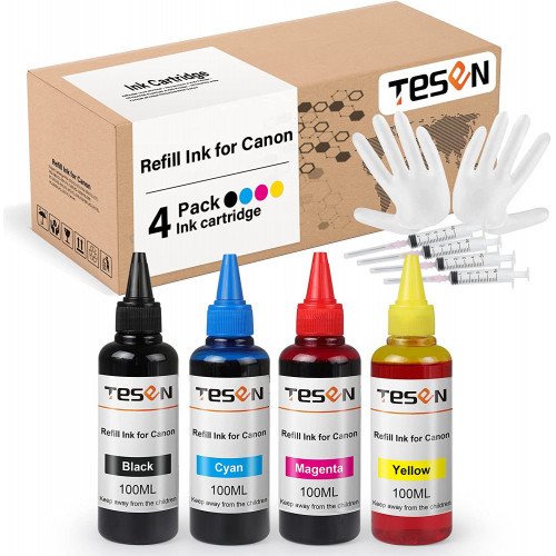 TESEN PG-275 Ink Refill Kit Ink Cartridge 4 Color Set